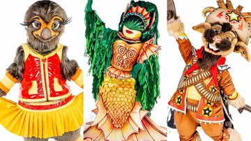 Bicho-pregui,a sereia e bode serão os finalistas do The Masked Singer 2024 - Reprodução/Globo