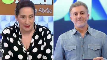 Sonia Abrão e Luciano Huck - Foto: Reprodução / RedeTV e Globo
